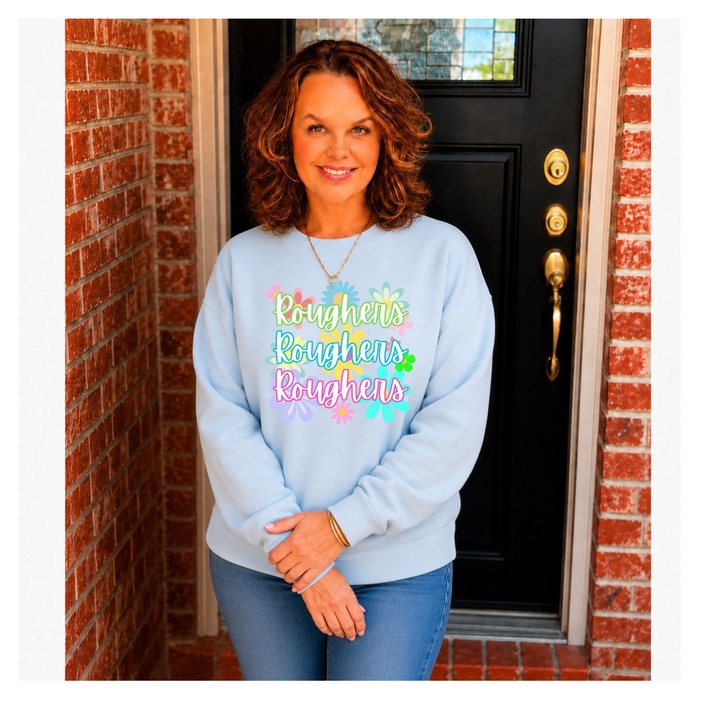 Colorful Floral Roughers Sweatshirt