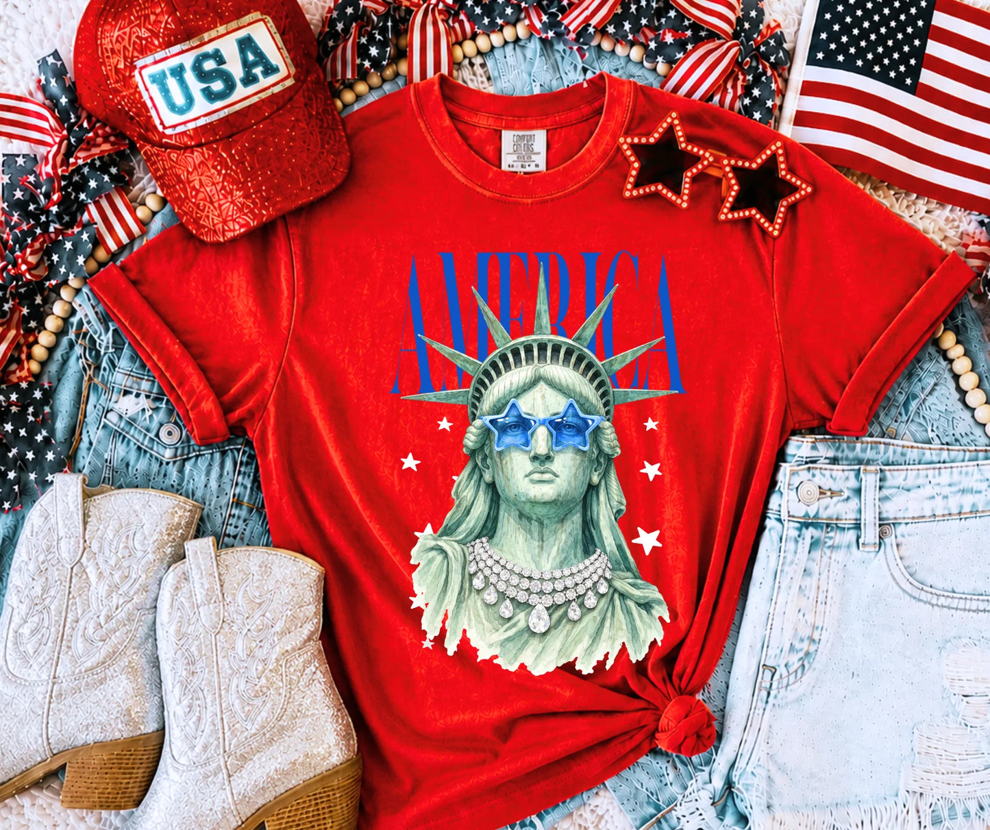 Lady Liberty Graphic Tee