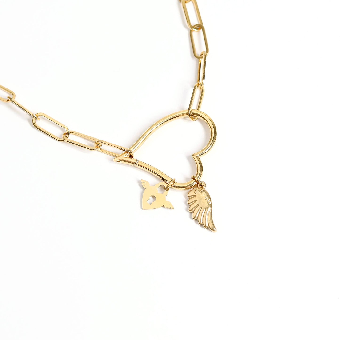 Small Angel Wing Charm