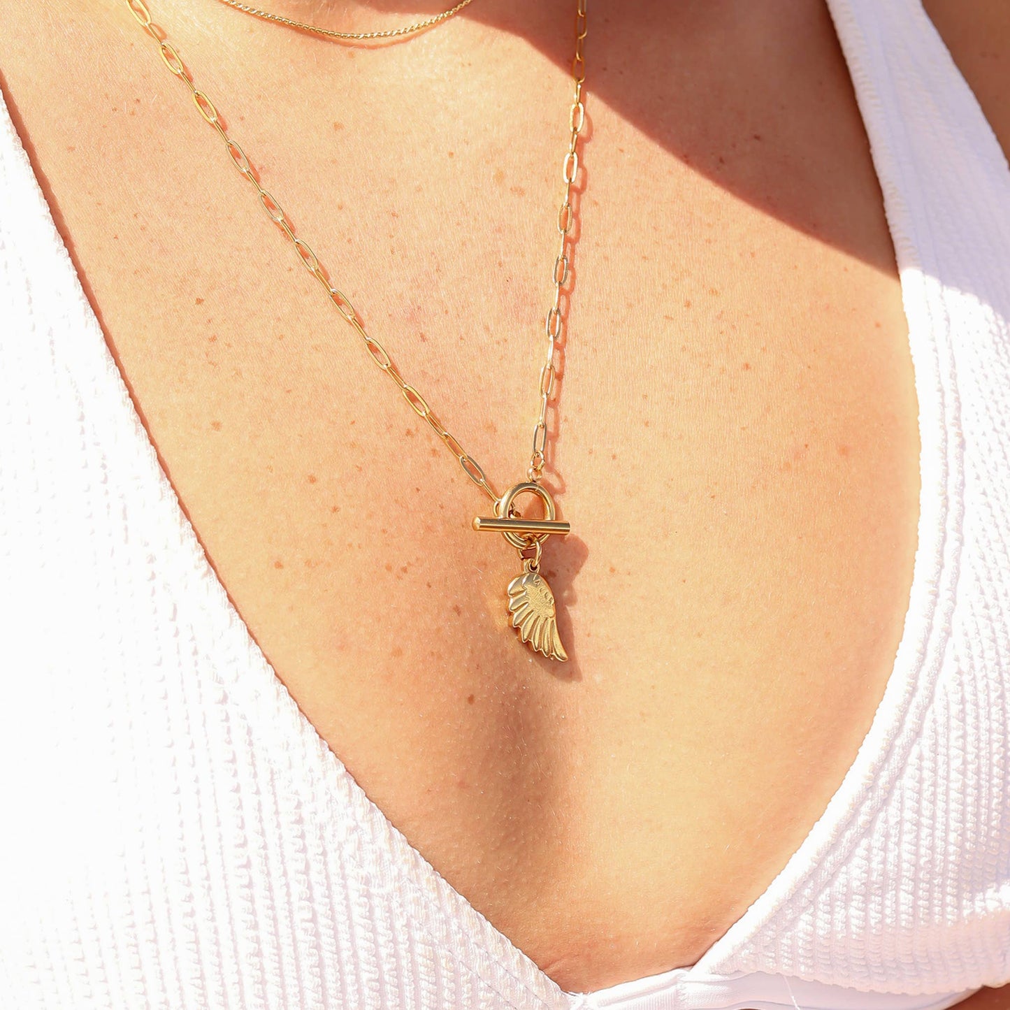 Small Angel Wing Charm