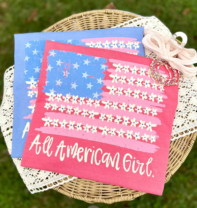 All American Girl Graphic Tshirt