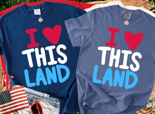 I Love This Land Tshirt