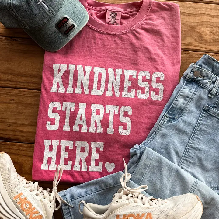 Kindness Starts Here. Graphic Tee