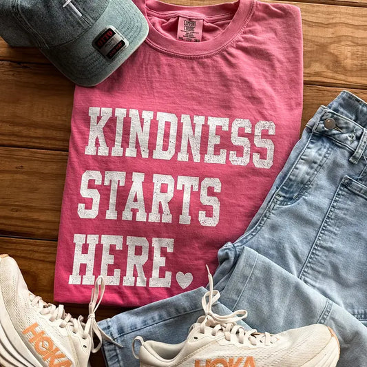 Kindness Starts Here. Graphic Tee
