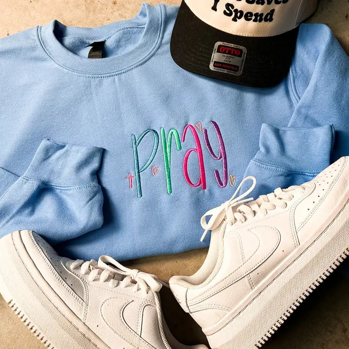 PRAY Embroidered Sweatshirt