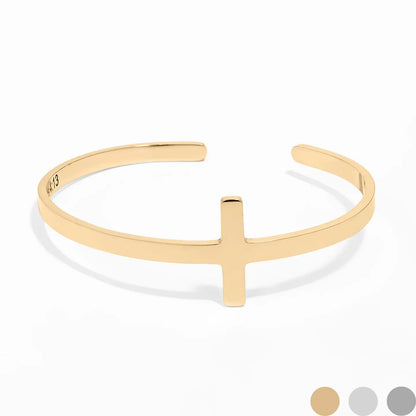 Cross Cuff Bracelet Phillipians 4:13 Inside