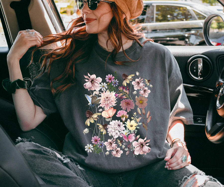 Spring Flower Graphic Tshirt