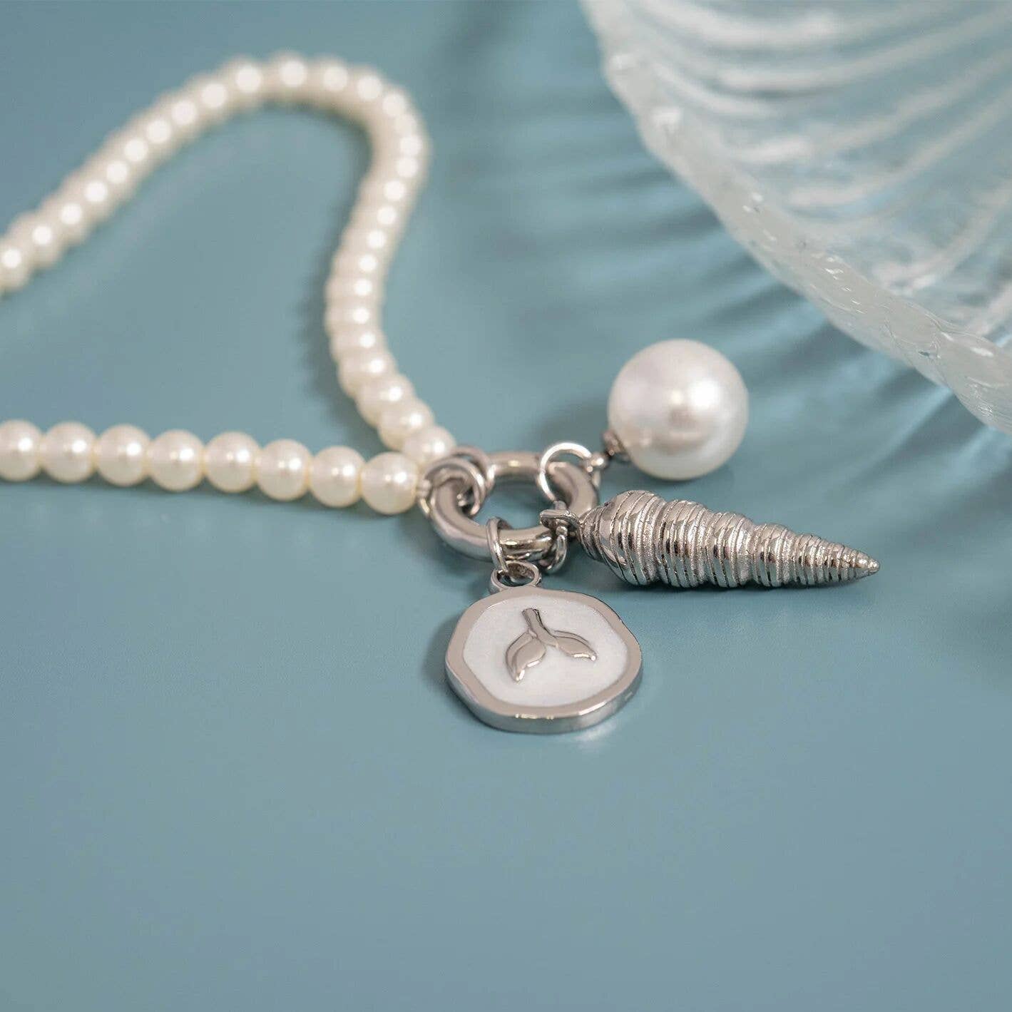 Pearl Charm Keeper Bracelet