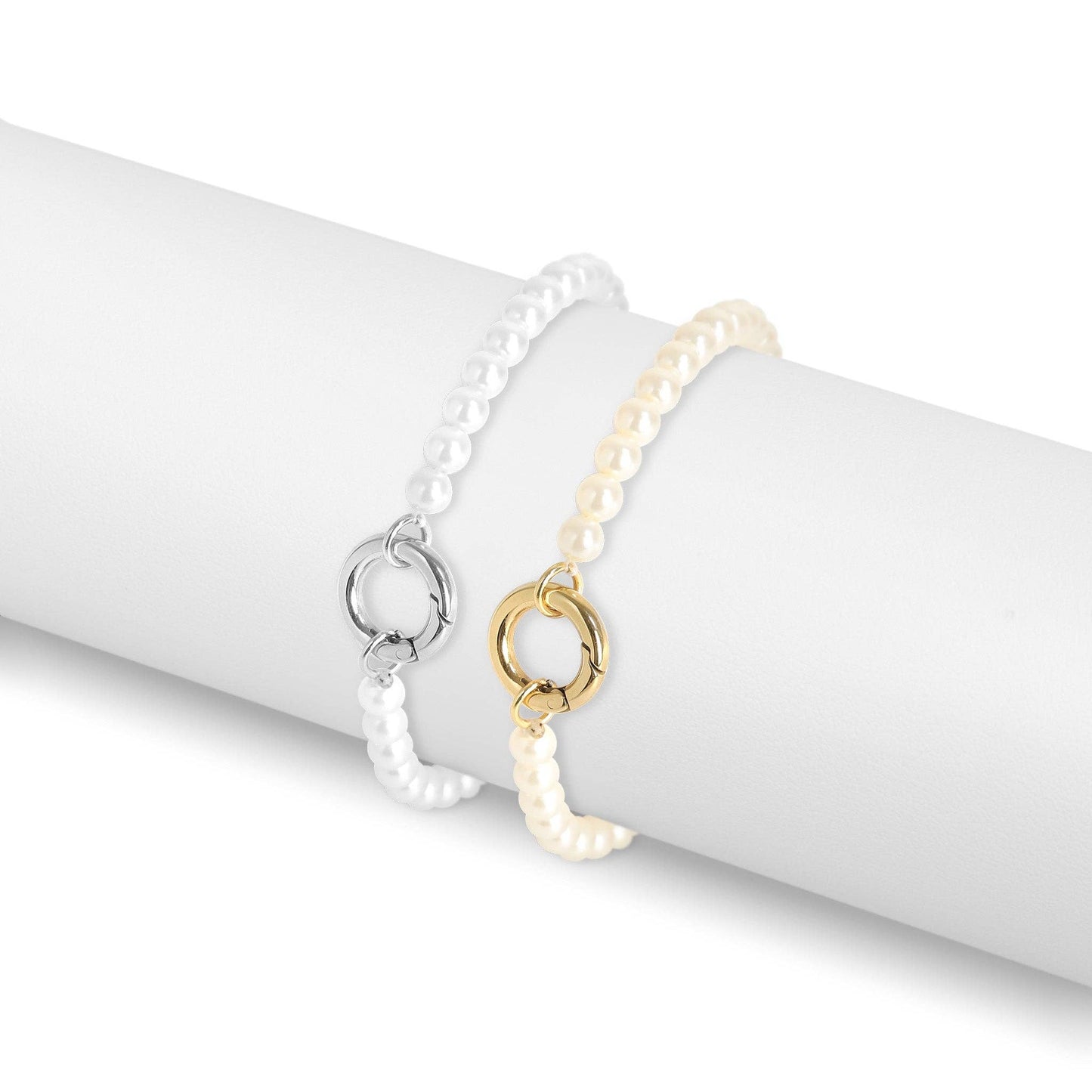 Pearl Charm Keeper Bracelet