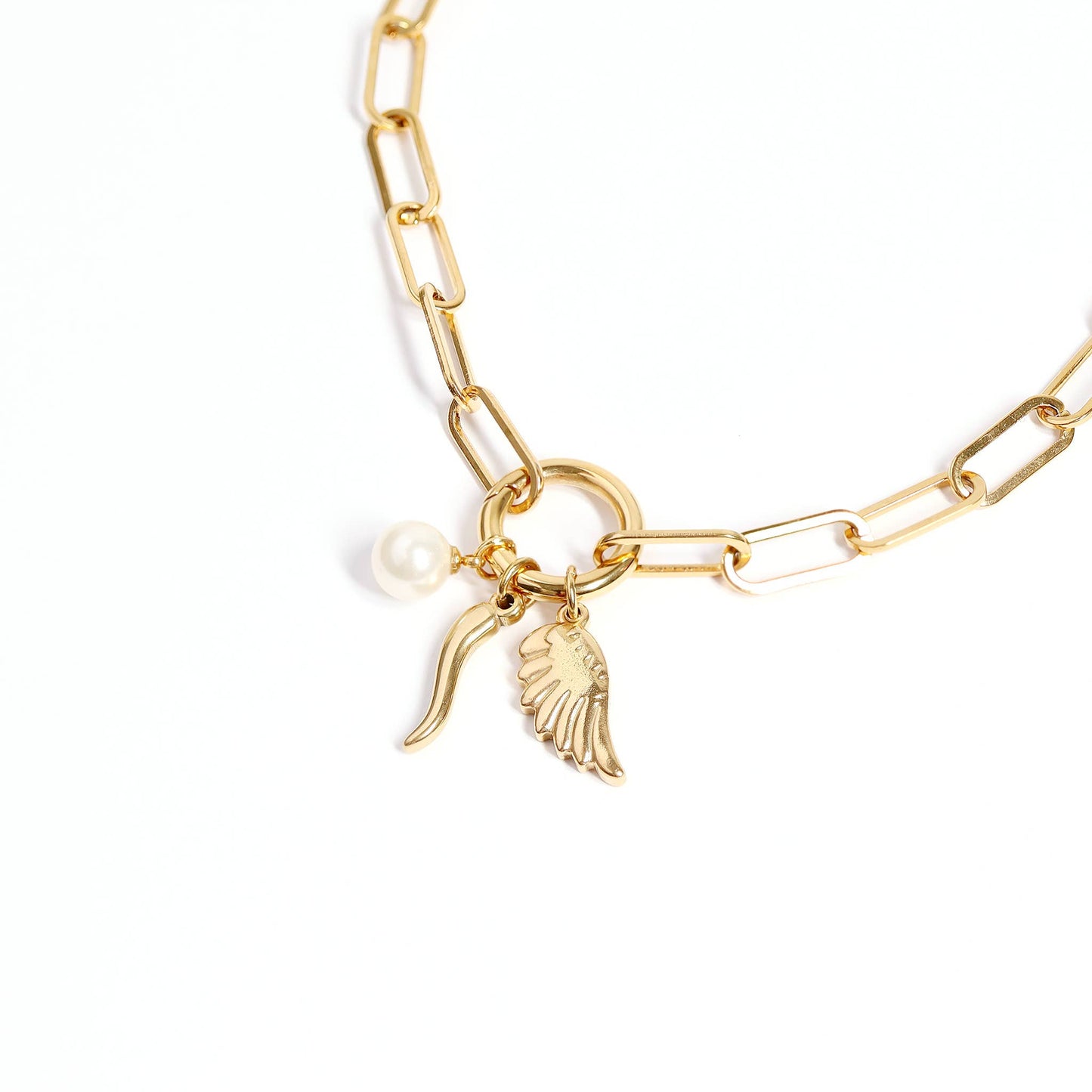 Small Angel Wing Charm
