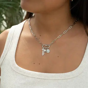 Faith Charm Necklace Set