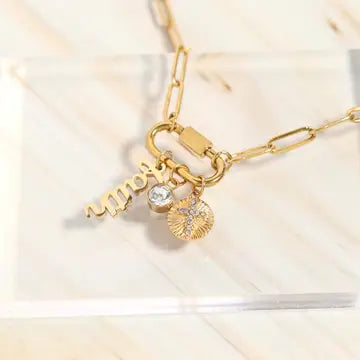 Faith Charm Necklace Set